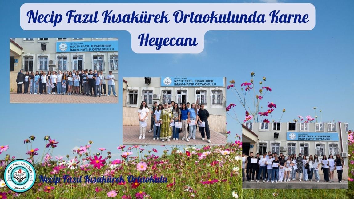 Necip Fazıl Kısakürek Ortaokulunda Karne Heyecanı